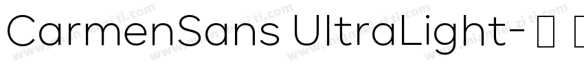 CarmenSans UltraLight字体转换